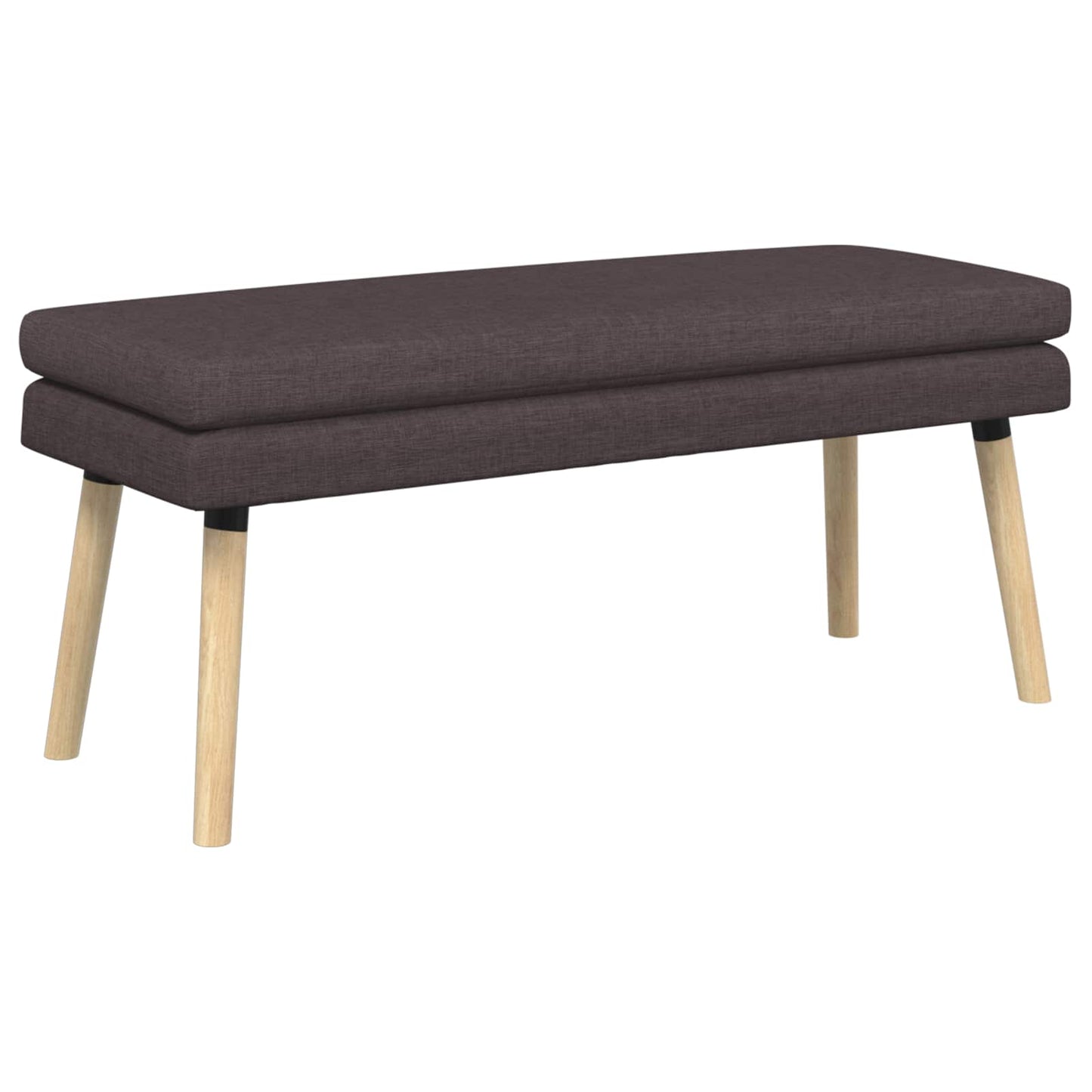 Dubbel Laagige Bank Donkerbruin 110 x 40 x 47 cm Stof