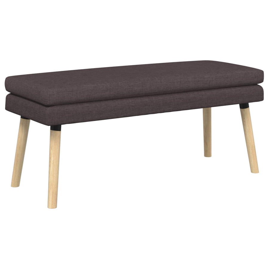 Dubbel Laagige Bank Donkerbruin 110 x 40 x 47 cm Stof
