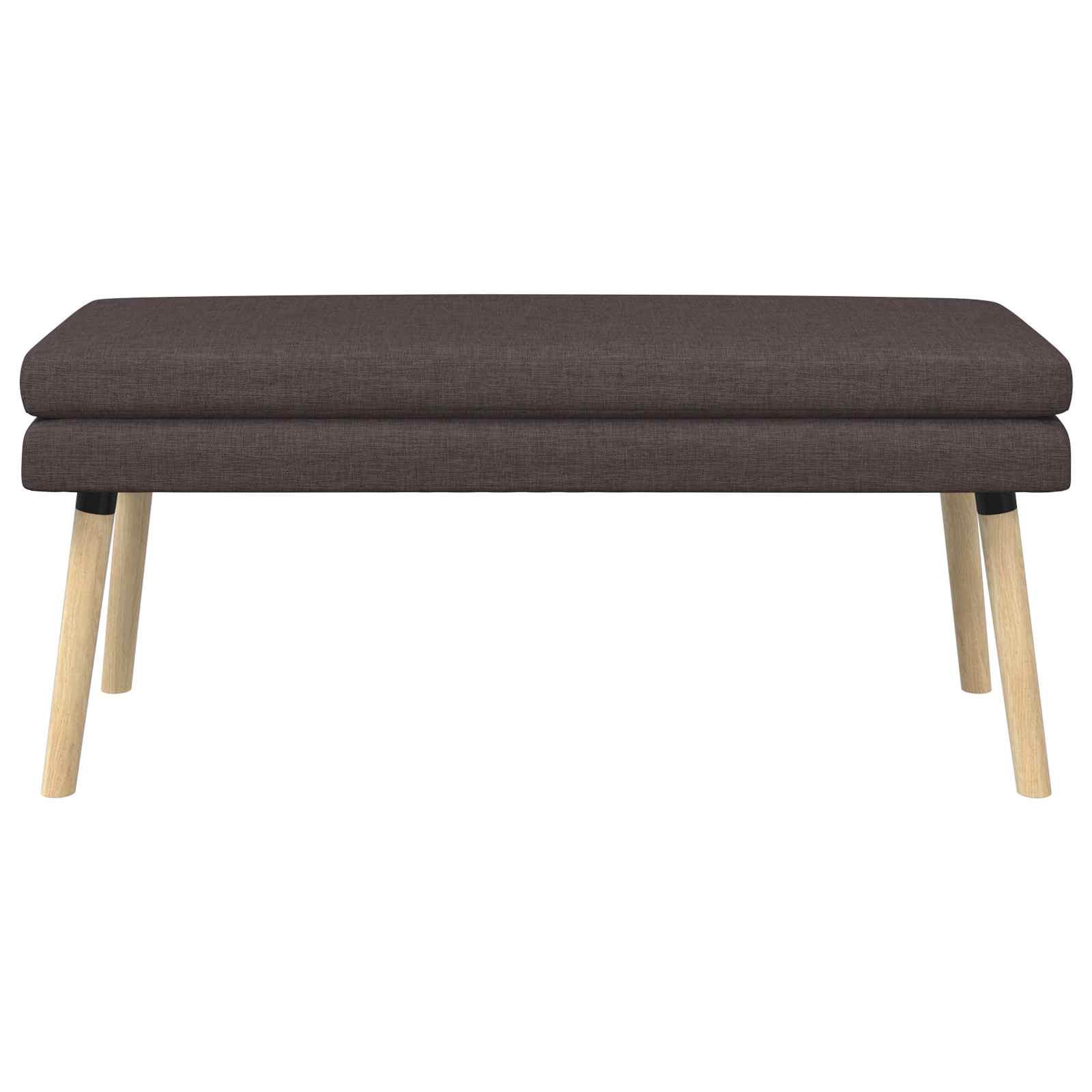 Dubbel Laagige Bank Donkerbruin 110 x 40 x 47 cm Stof