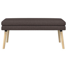 Dubbel Laagige Bank Donkerbruin 110 x 40 x 47 cm Stof