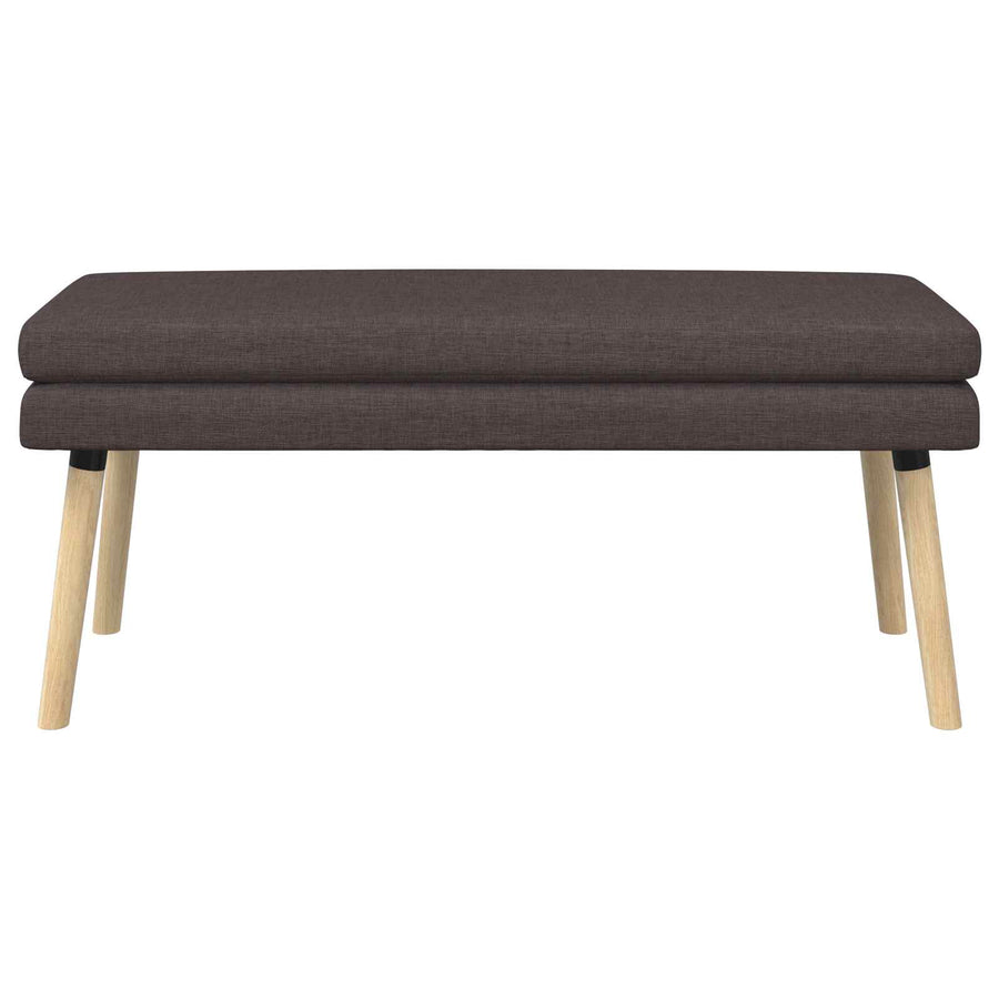 Dubbel Laagige Bank Donkerbruin 110 x 40 x 47 cm Stof