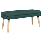 Bank donkergroen 110x40x47 cm stof