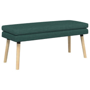 Bank donkergroen 110x40x47 cm stof