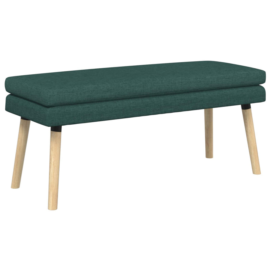 Dubbel Laagige Bank Donkergroen 110 x 40 x 47 cm Stof
