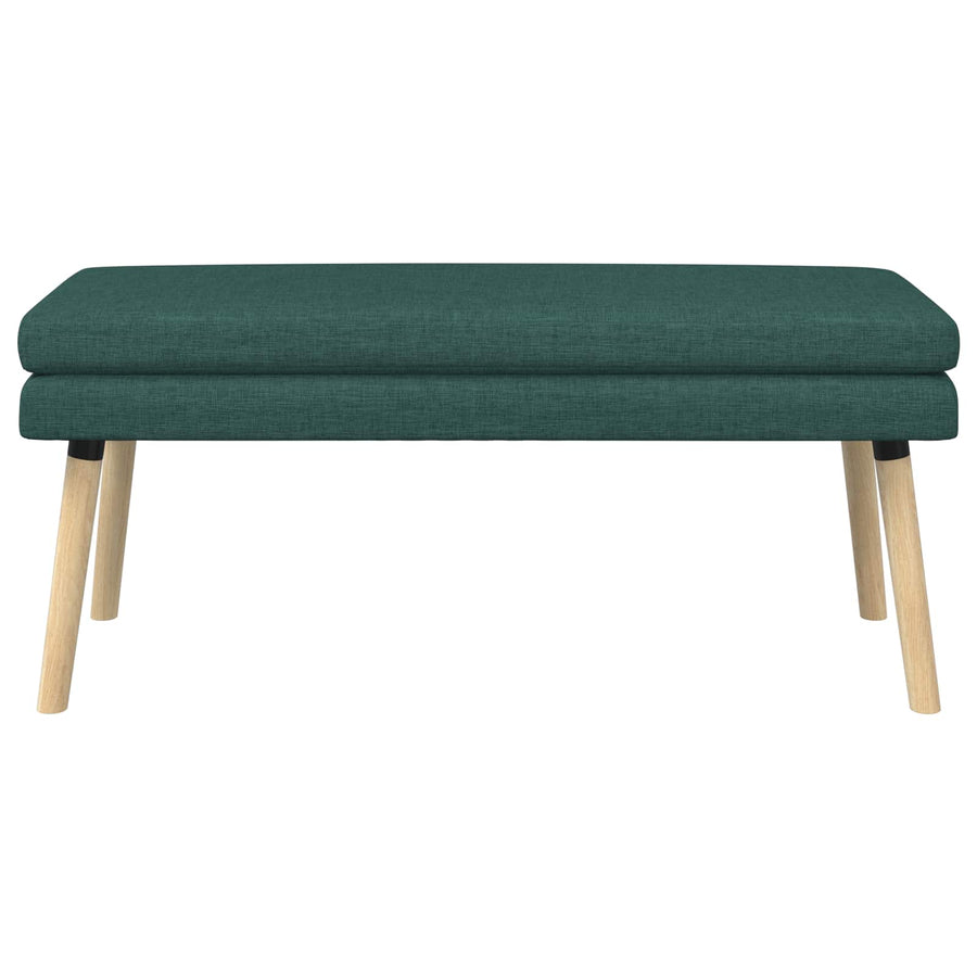 Dubbel Laagige Bank Donkergroen 110 x 40 x 47 cm Stof