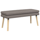 Bank taupe 110x40x47 cm stof