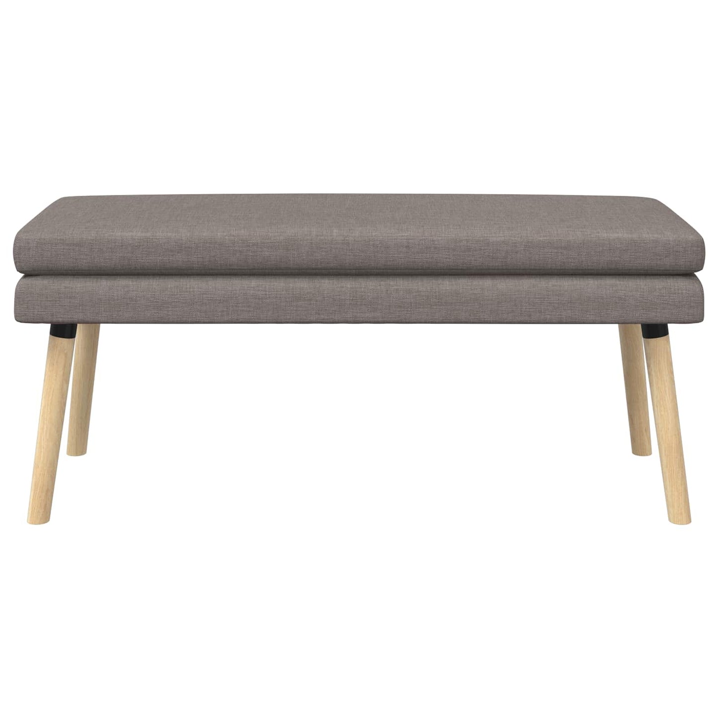 Dubbel Laagige Bank Taupe 110 x 40 x 47 cm Stof
