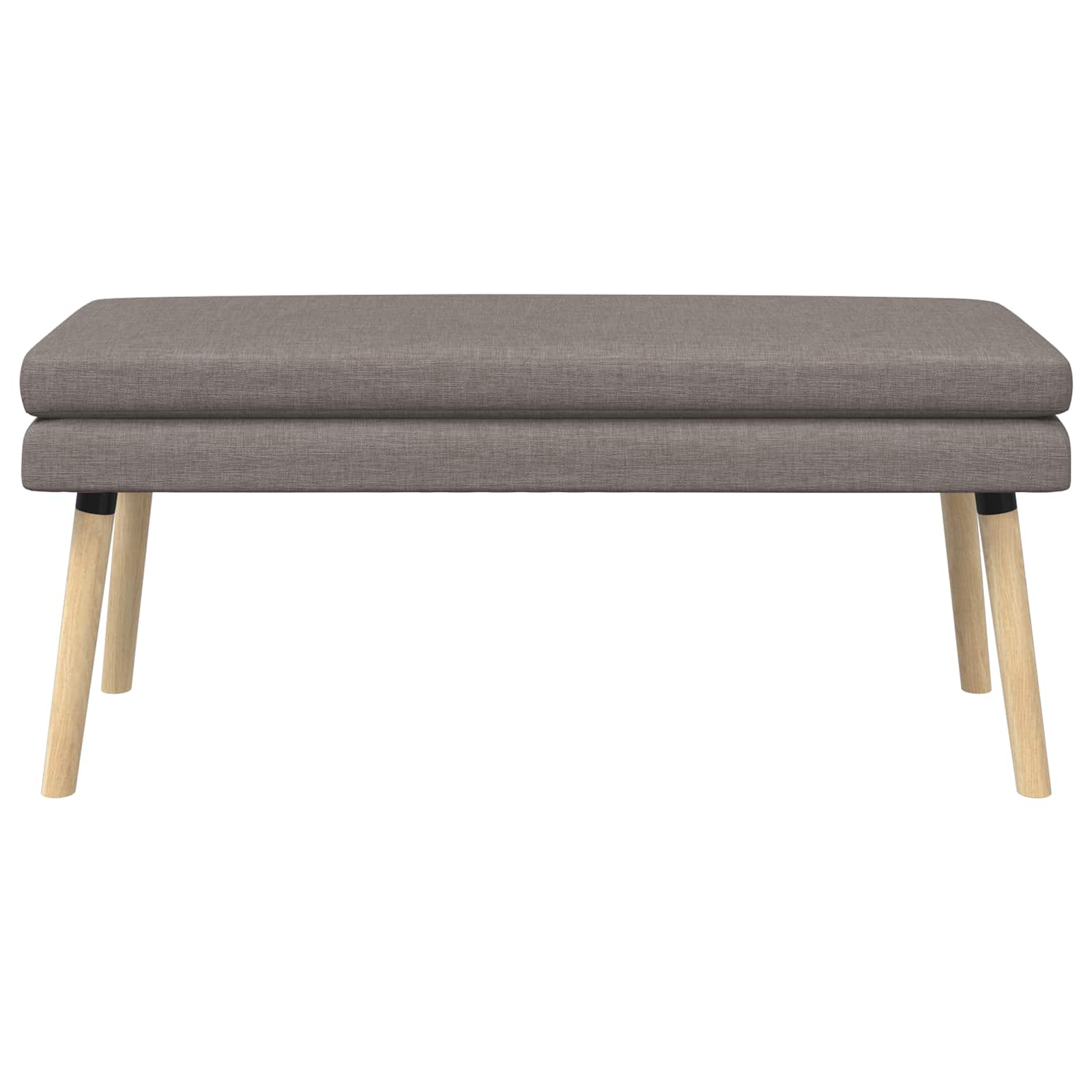 Dubbel Laagige Bank Taupe 110 x 40 x 47 cm Stof
