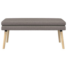 Dubbel Laagige Bank Taupe 110 x 40 x 47 cm Stof