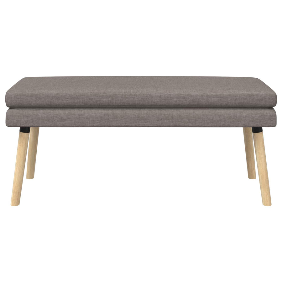 Dubbel Laagige Bank Taupe 110 x 40 x 47 cm Stof