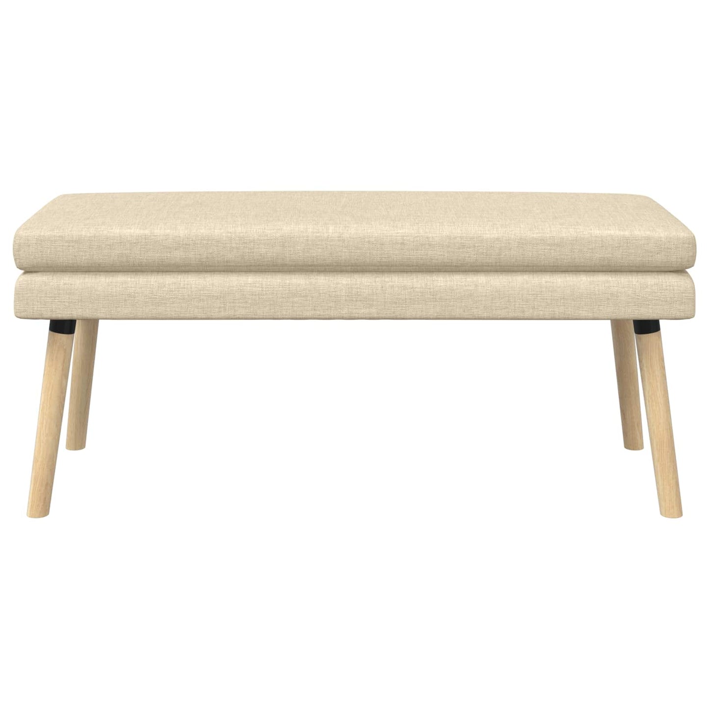 Dubbel Laagige Bank Crèmekleurig 110 x 40 x 47 cm Stof
