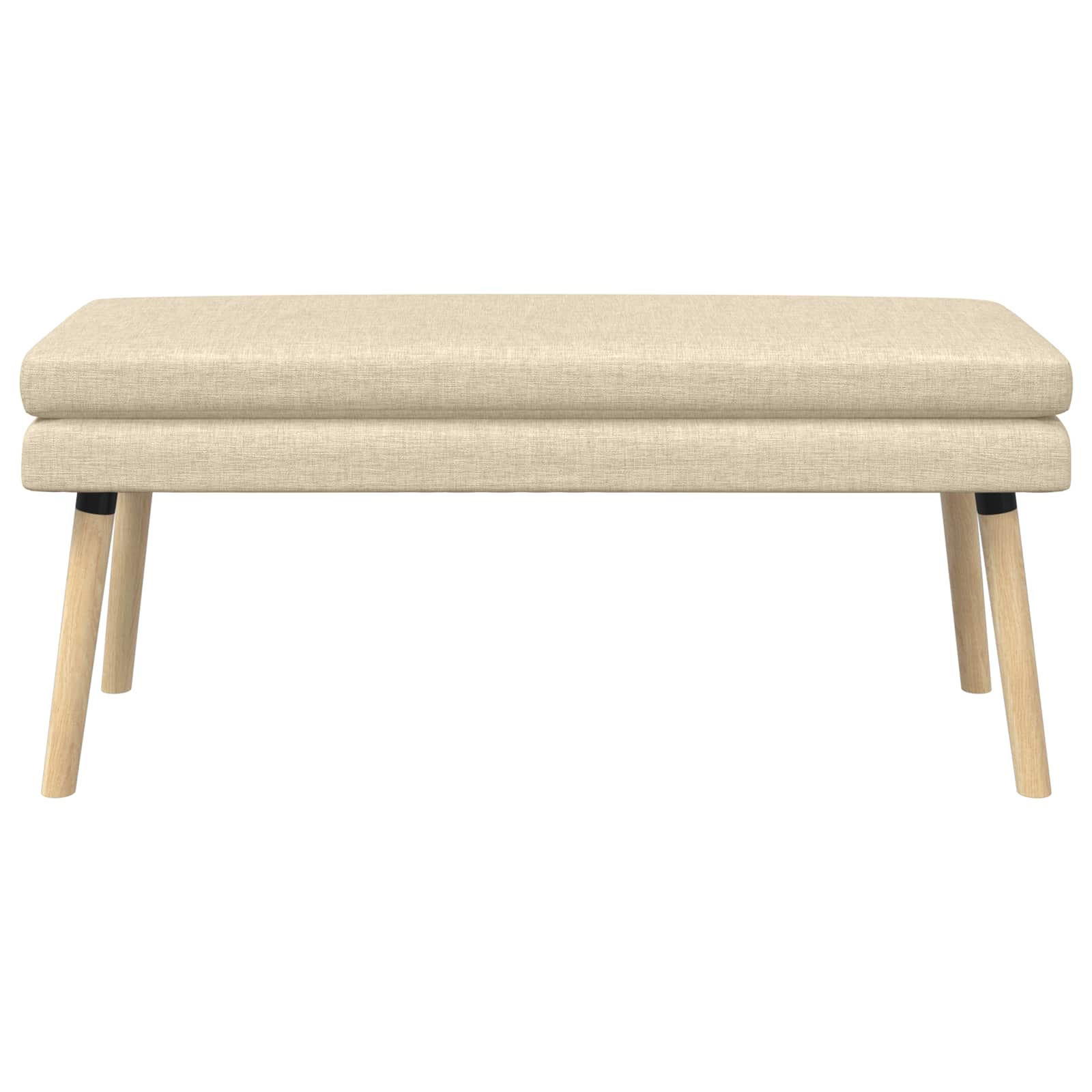 Dubbel Laagige Bank Crèmekleurig 110 x 40 x 47 cm Stof
