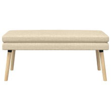 Dubbel Laagige Bank Crèmekleurig 110 x 40 x 47 cm Stof