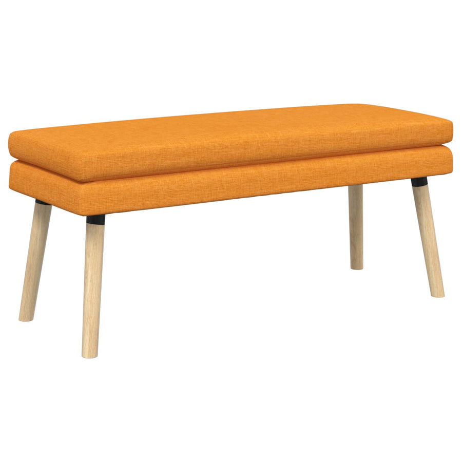 Dubbel Laagige Bank Donkergeel 110 x 40 x 47 cm Stof