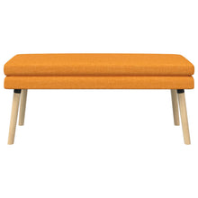 Dubbel Laagige Bank Donkergeel 110 x 40 x 47 cm Stof
