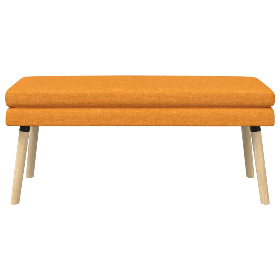 Dubbel Laagige Bank Donkergeel 110 x 40 x 47 cm Stof