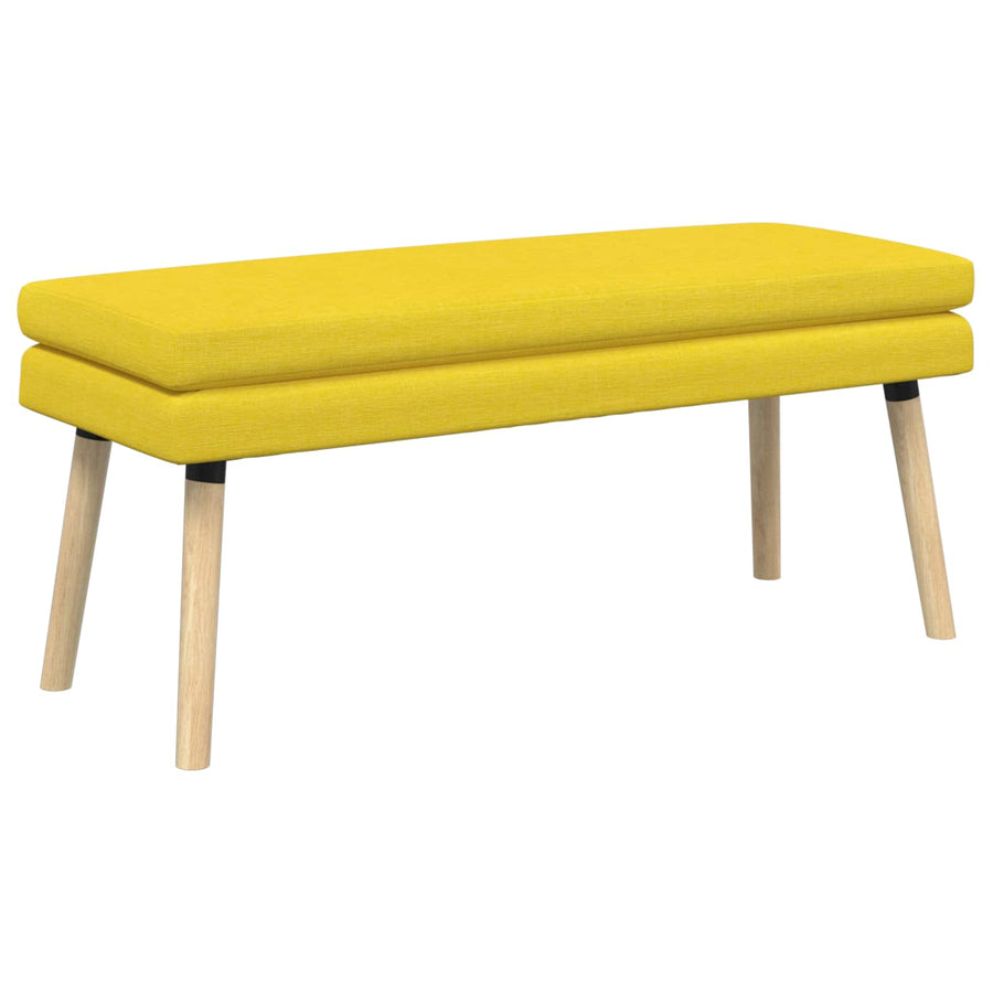 Dubbel Laagige Bank Lichtgeel 110 x 40 x 47 cm Stof
