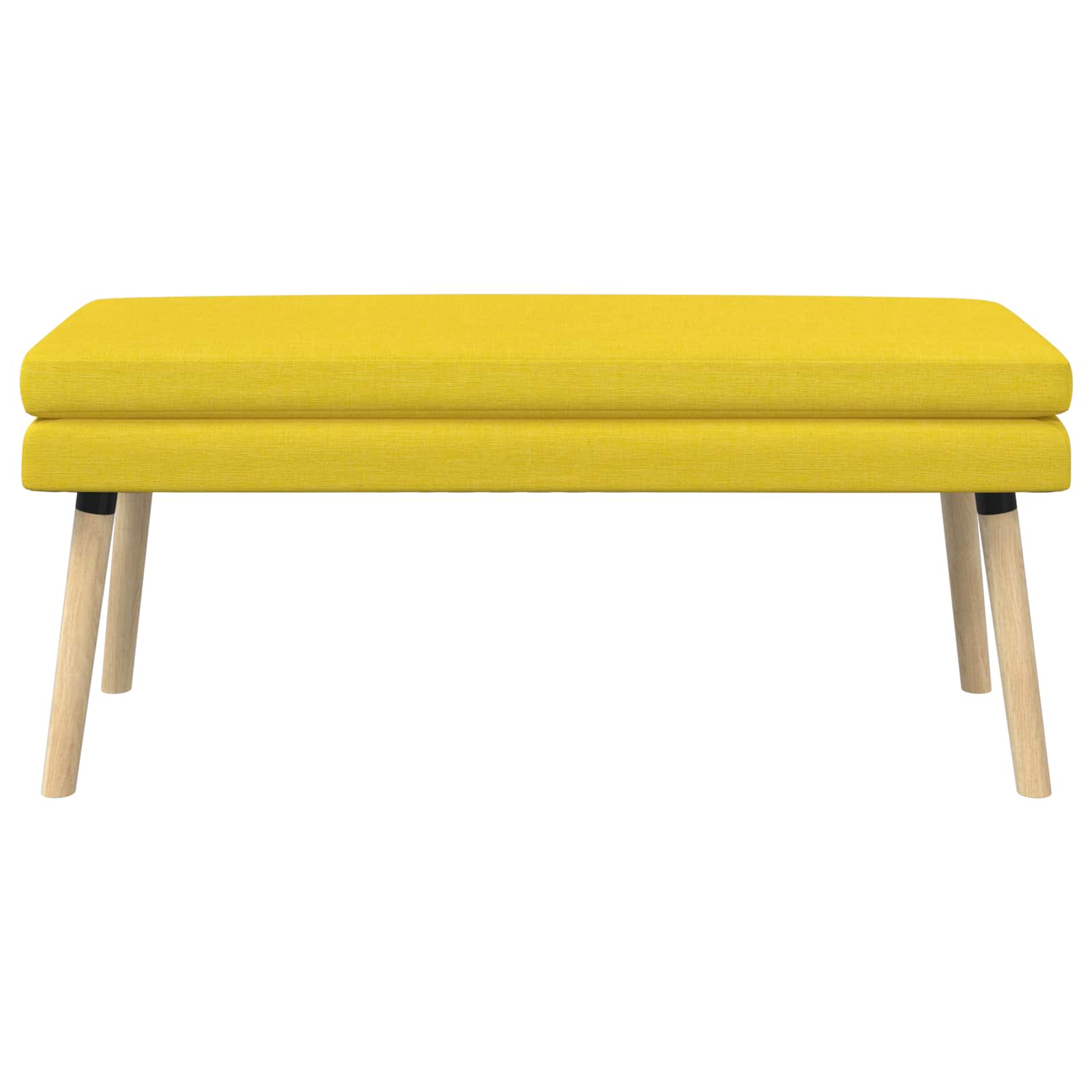 Dubbel Laagige Bank Lichtgeel 110 x 40 x 47 cm Stof