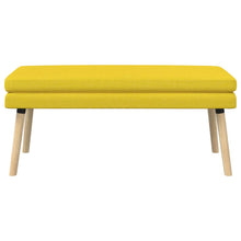 Dubbel Laagige Bank Lichtgeel 110 x 40 x 47 cm Stof