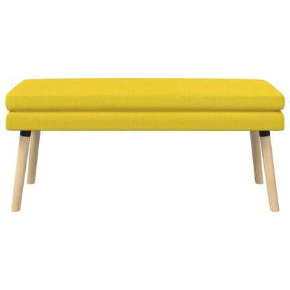 Dubbel Laagige Bank Lichtgeel 110 x 40 x 47 cm Stof