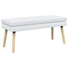 Bank wit 110x40x47 cm stof