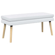 Bank wit 110x40x47 cm stof