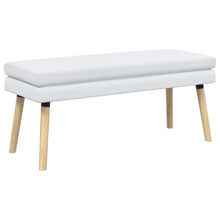 Dubbel Laagige Bank Wit 110 x 40 x 47 cm Stof