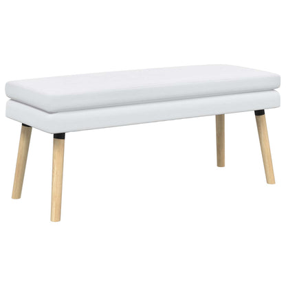 Dubbel Laagige Bank Wit 110 x 40 x 47 cm Stof
