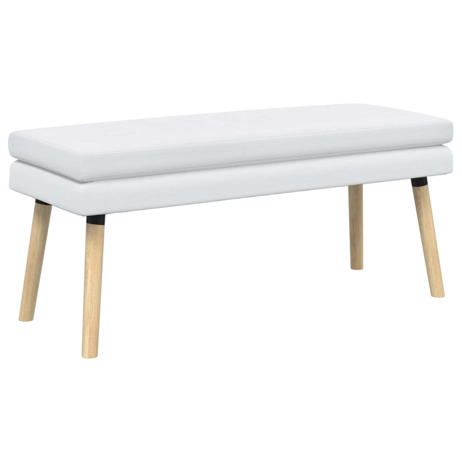 Dubbel Laagige Bank Wit 110 x 40 x 47 cm Stof