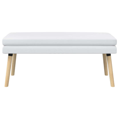 Dubbel Laagige Bank Wit 110 x 40 x 47 cm Stof