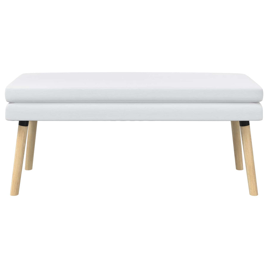Dubbel Laagige Bank Wit 110 x 40 x 47 cm Stof