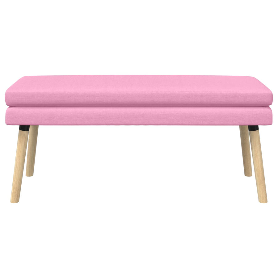 Dubbel Laagige Bank Roze 110 x 40 x 47 cm Stof
