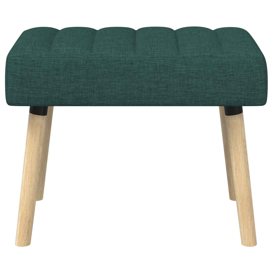 Kanaal-geplooide bank Donkergroen 60 x 40 x 45 cm Stof