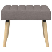 Kanaal-geplooide bank Taupe 60 x 40 x 45 cm Stof