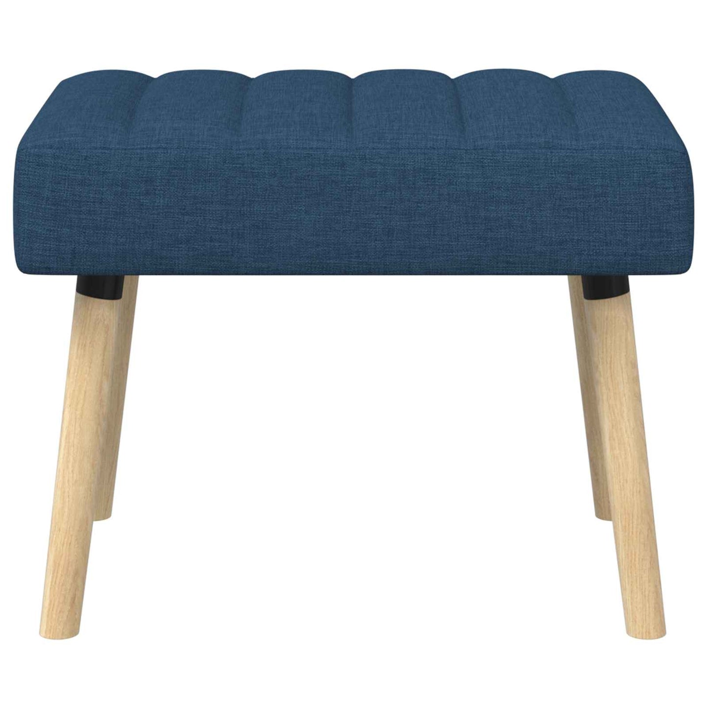 Kanaal-geplooide bank Blauw 60 x 40 x 45 cm Stof