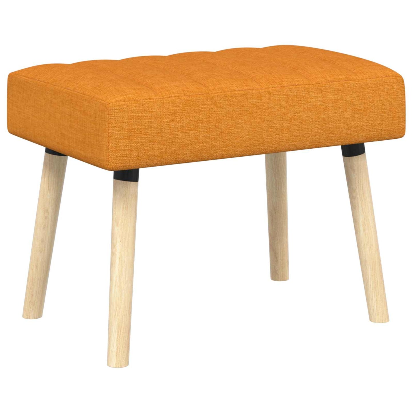 Kanaal-geplooide bank Donkergeel 60 x 40 x 45 cm Stof