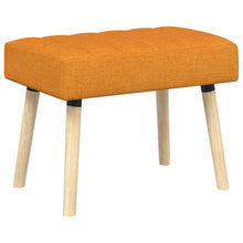 Kanaal-geplooide bank Donkergeel 60 x 40 x 45 cm Stof