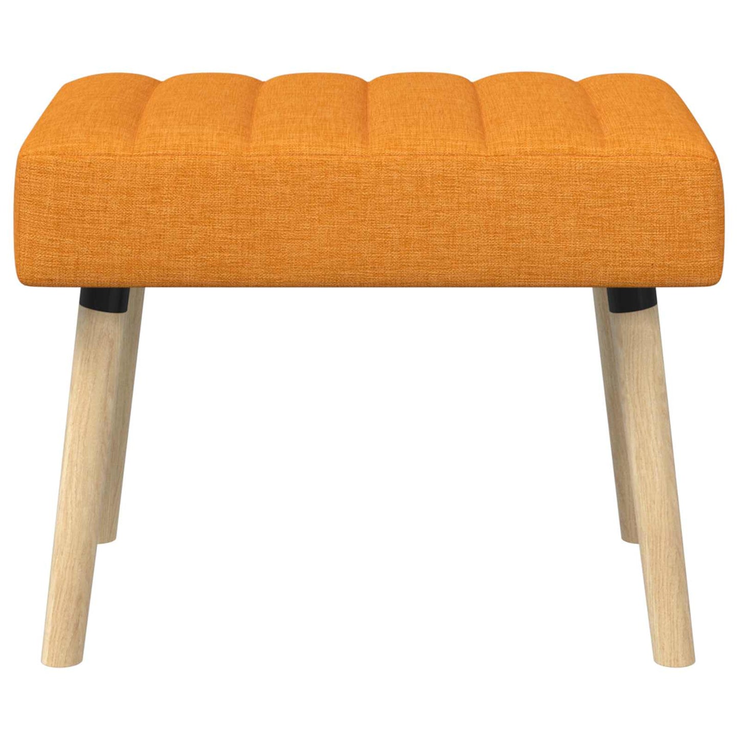 Kanaal-geplooide bank Donkergeel 60 x 40 x 45 cm Stof