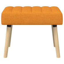 Kanaal-geplooide bank Donkergeel 60 x 40 x 45 cm Stof