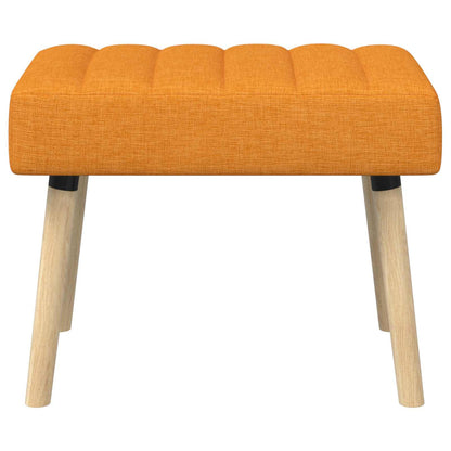Kanaal-geplooide bank Donkergeel 60 x 40 x 45 cm Stof