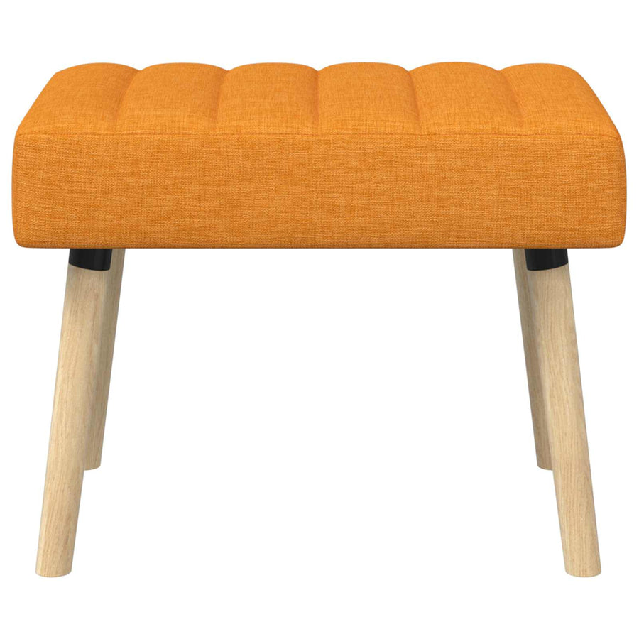 Kanaal-geplooide bank Donkergeel 60 x 40 x 45 cm Stof
