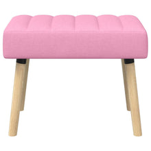 Kanaal-geplooide bank Roze 60 x 40 x 45 cm Stof