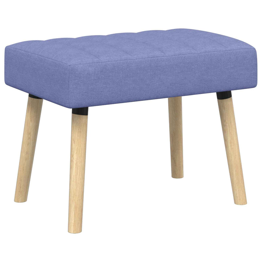 Kanaal-geplooide bank Jeans Blauw 60 x 40 x 45 cm Stof