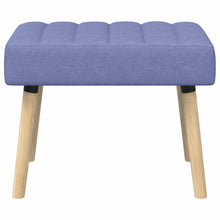 Kanaal-geplooide bank Jeans Blauw 60 x 40 x 45 cm Stof