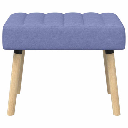 Kanaal-geplooide bank Jeans Blauw 60 x 40 x 45 cm Stof