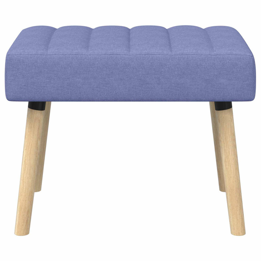 Kanaal-geplooide bank Jeans Blauw 60 x 40 x 45 cm Stof