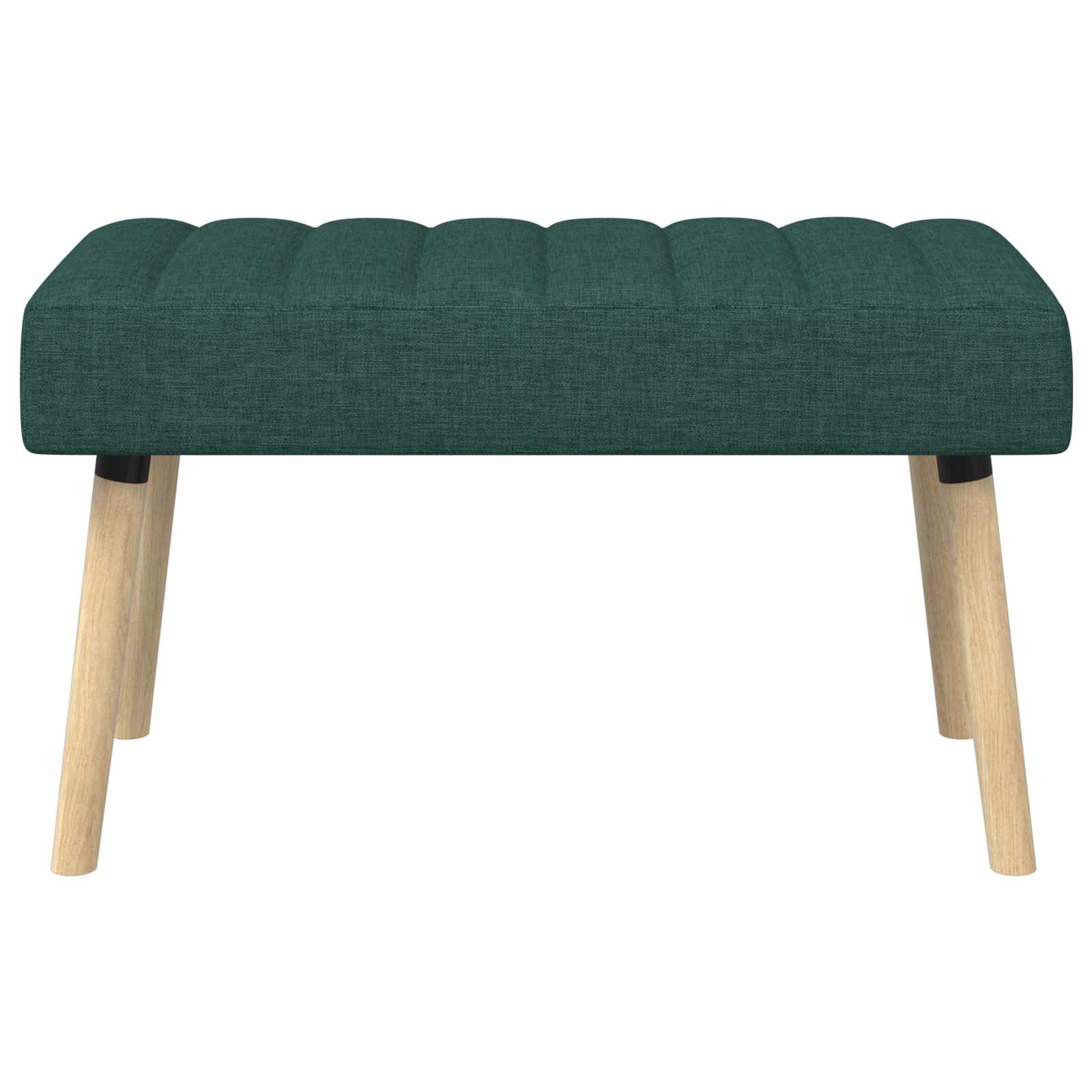 Kanaal-geplooide bank Donkergroen 80 x 40 x 46 cm Stof