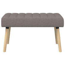 Kanaal-geplooide bank Taupe 80 x 40 x 46 cm Stof