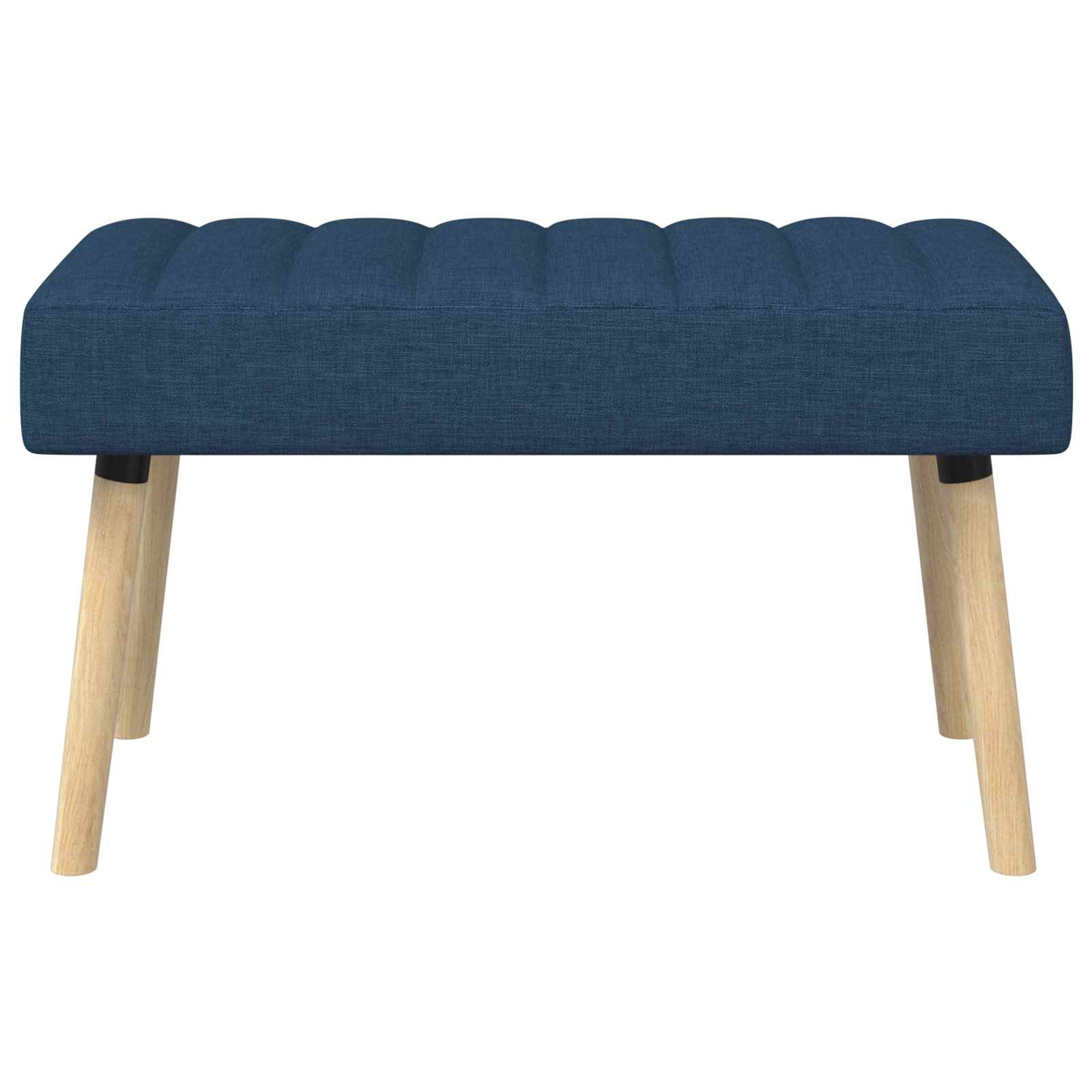 Kanaal-geplooide bank Blauw 80 x 40 x 46 cm Stof