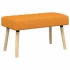 Bank donkergeel 80x40x46 cm stof